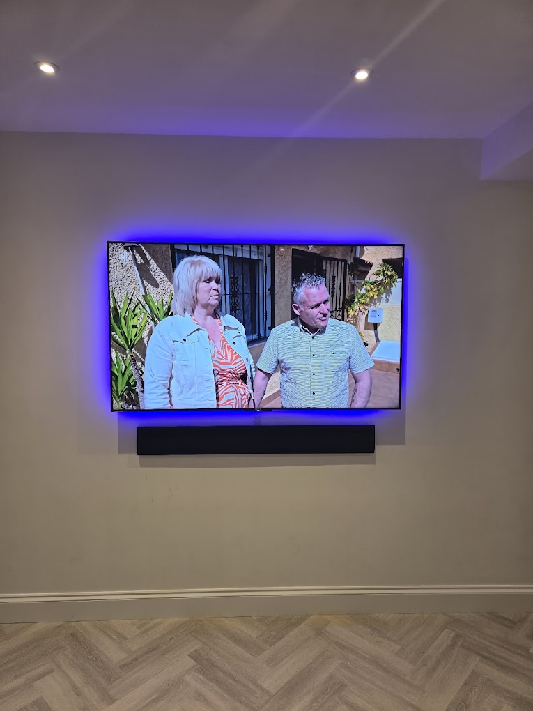 AV install with backlight